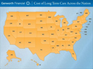 Genworth Financial map