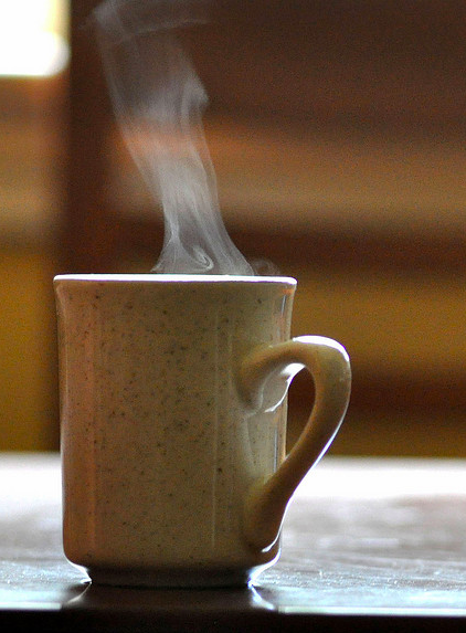 Steam Rising From Hot Coffee  by Sharon Sayre