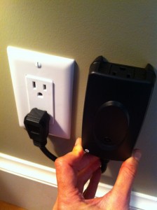 Plug in receiver and secure it to the wall with a single screw.