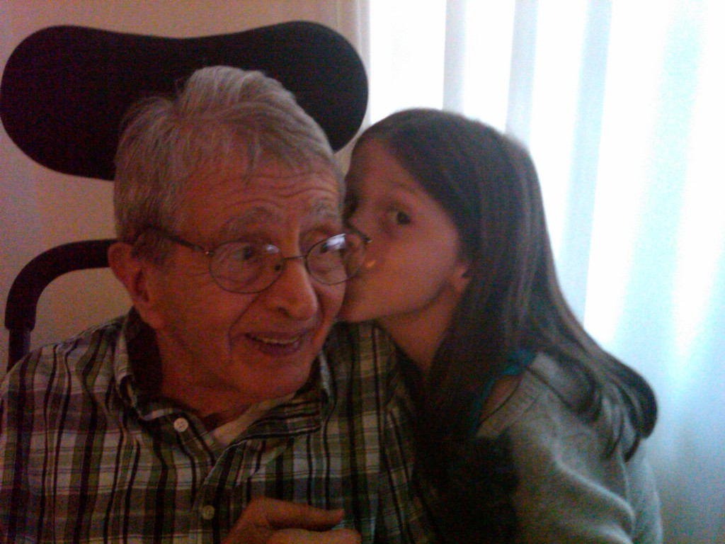 Santo and his granddaughter Cece, June 2011