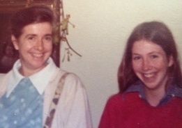 Marianne and Beth Whitman, circa 1977