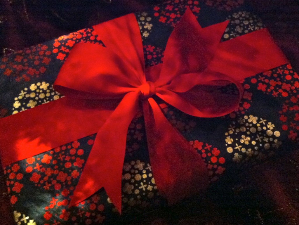 black and red gift