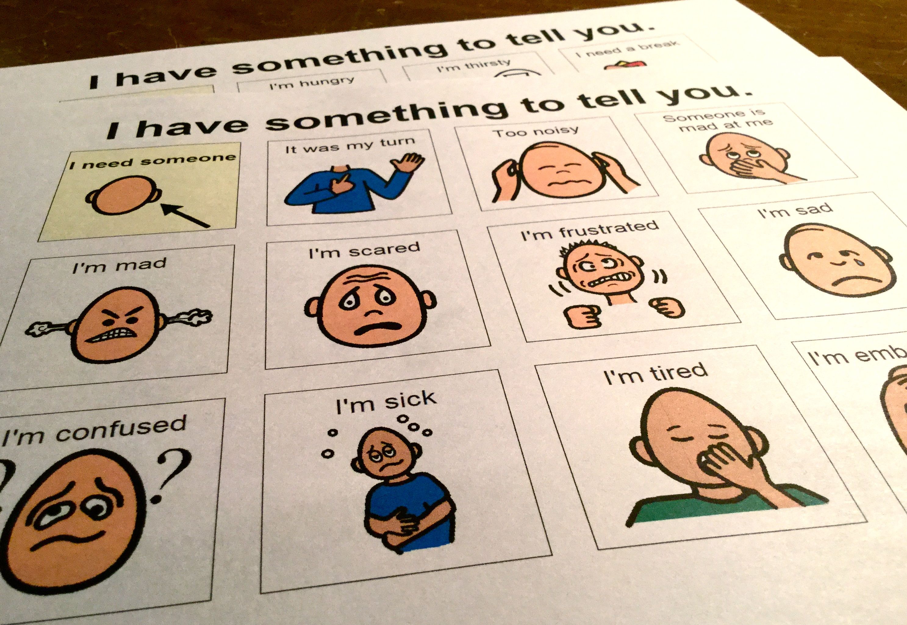 Free Printable Non Verbal Communication Cards Pdf